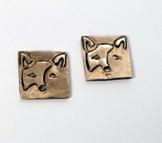 Phantom Fox lever Back Earrings - Tempi Design Studio