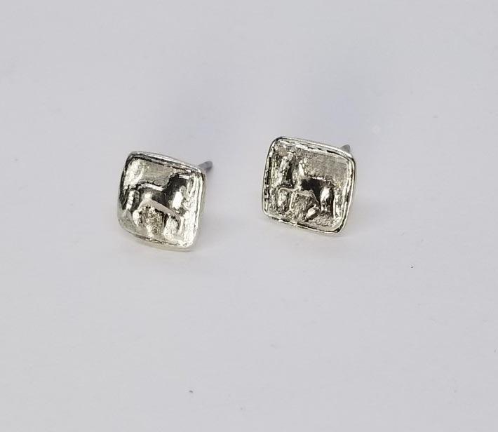 Piaffe Squared Petite OR Petite Round Stud Earring - Tempi Design Studio