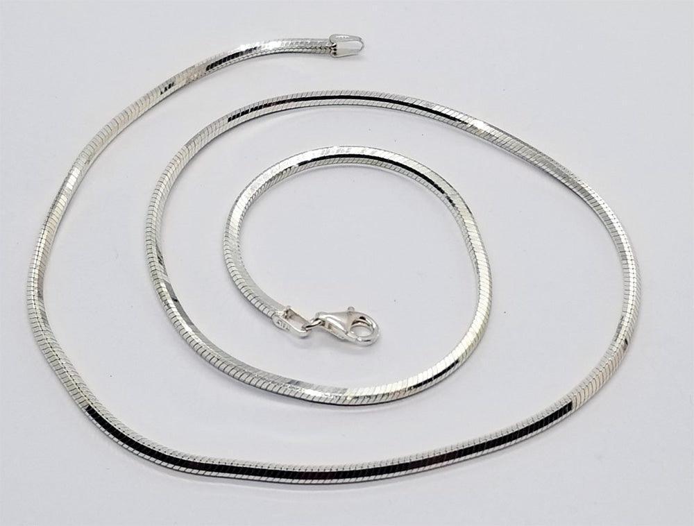 Sterling Heavy Weight Herringbone Chain - Tempi Design Studio