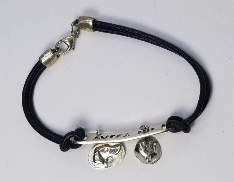 Tally Ho Fox and Hound Bracelet - Tempi Design Studio