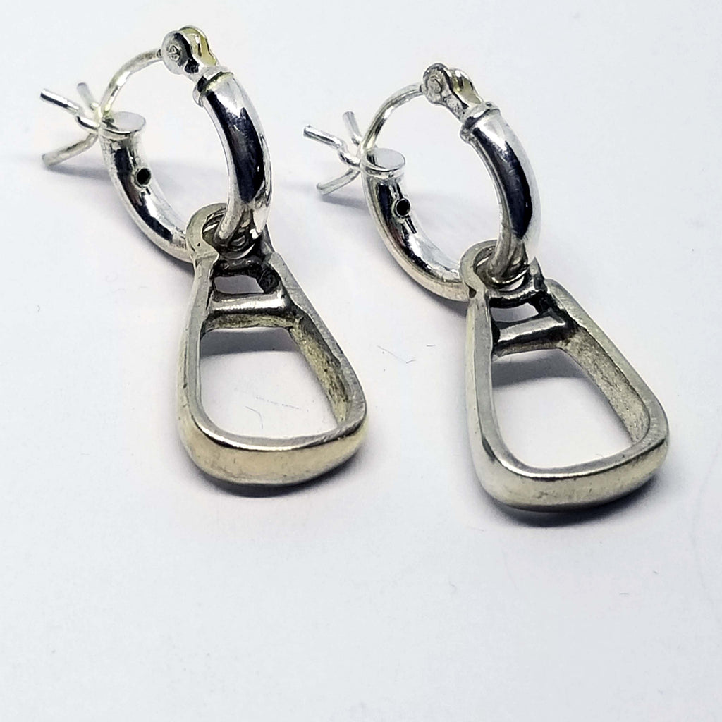 Western Stirrup on Petite Hoop Earring