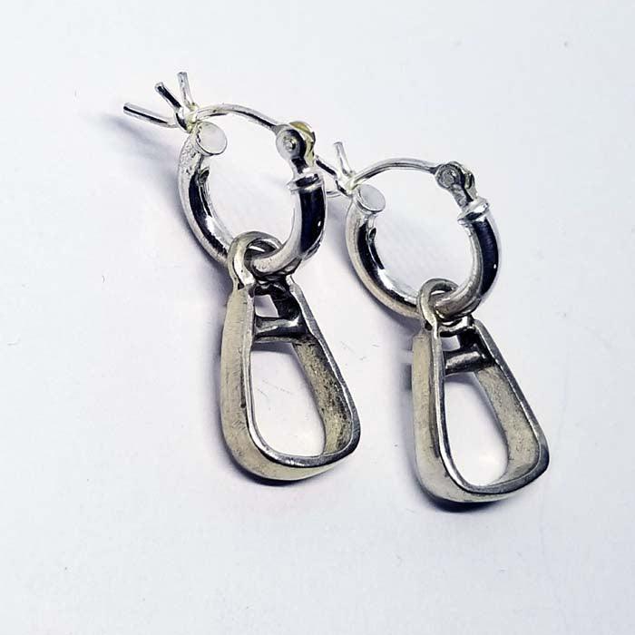 Western Stirrup on Petite Hoop Earring - Tempi Design Studio