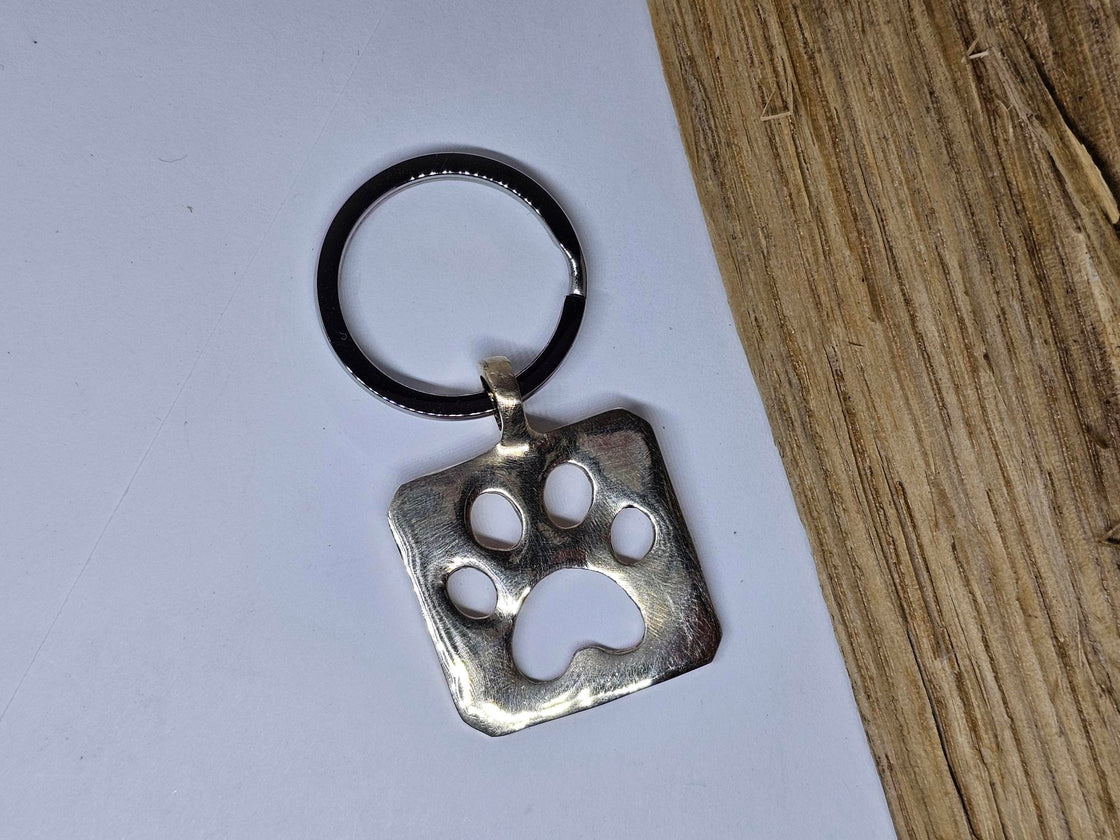 Paw Print Key Fob
