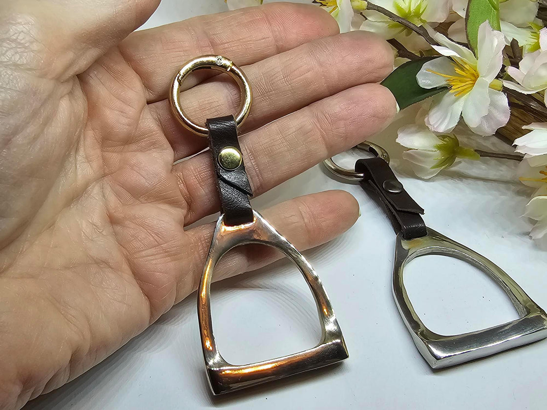 English Stirrup Key Fob