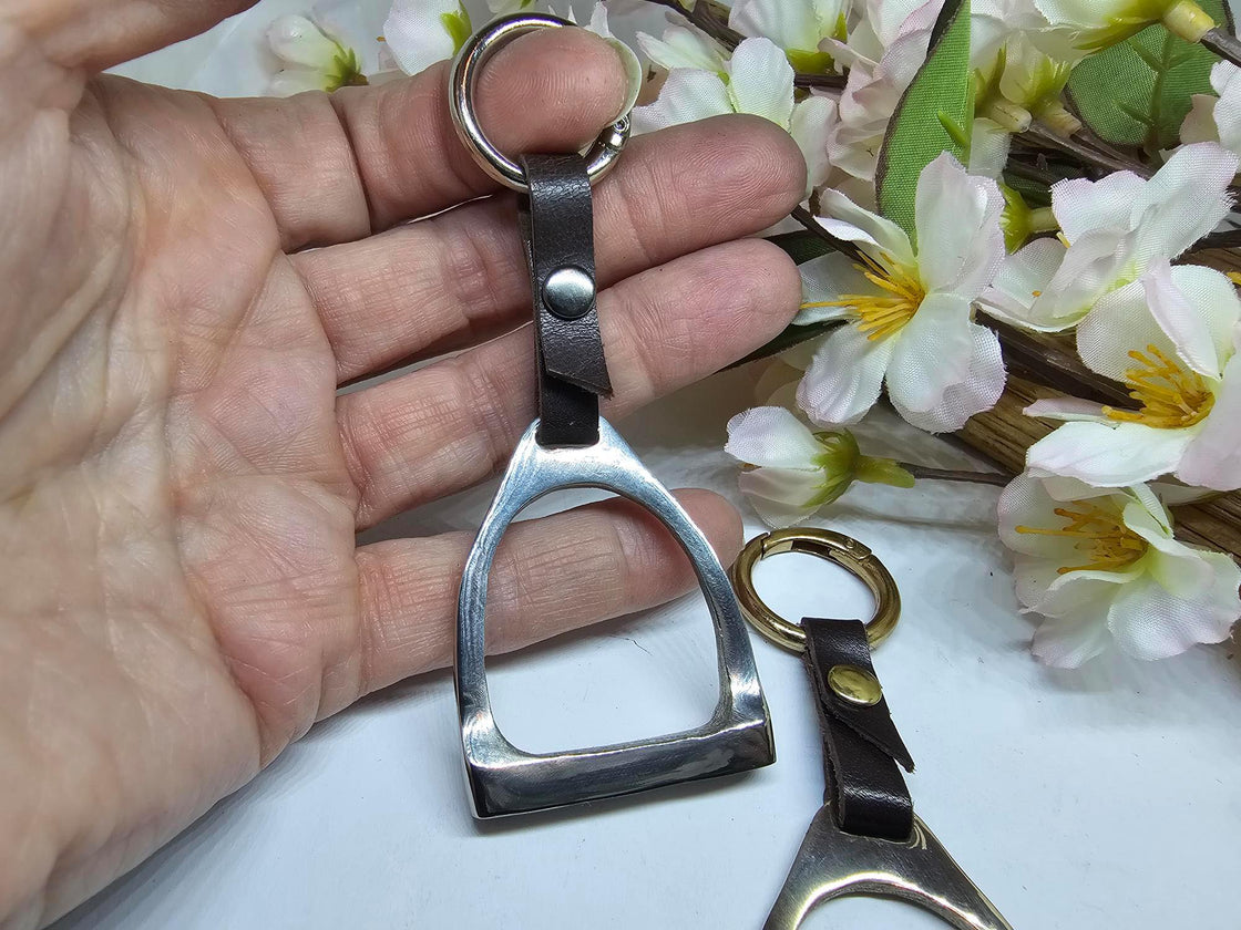 English Stirrup Key Fob