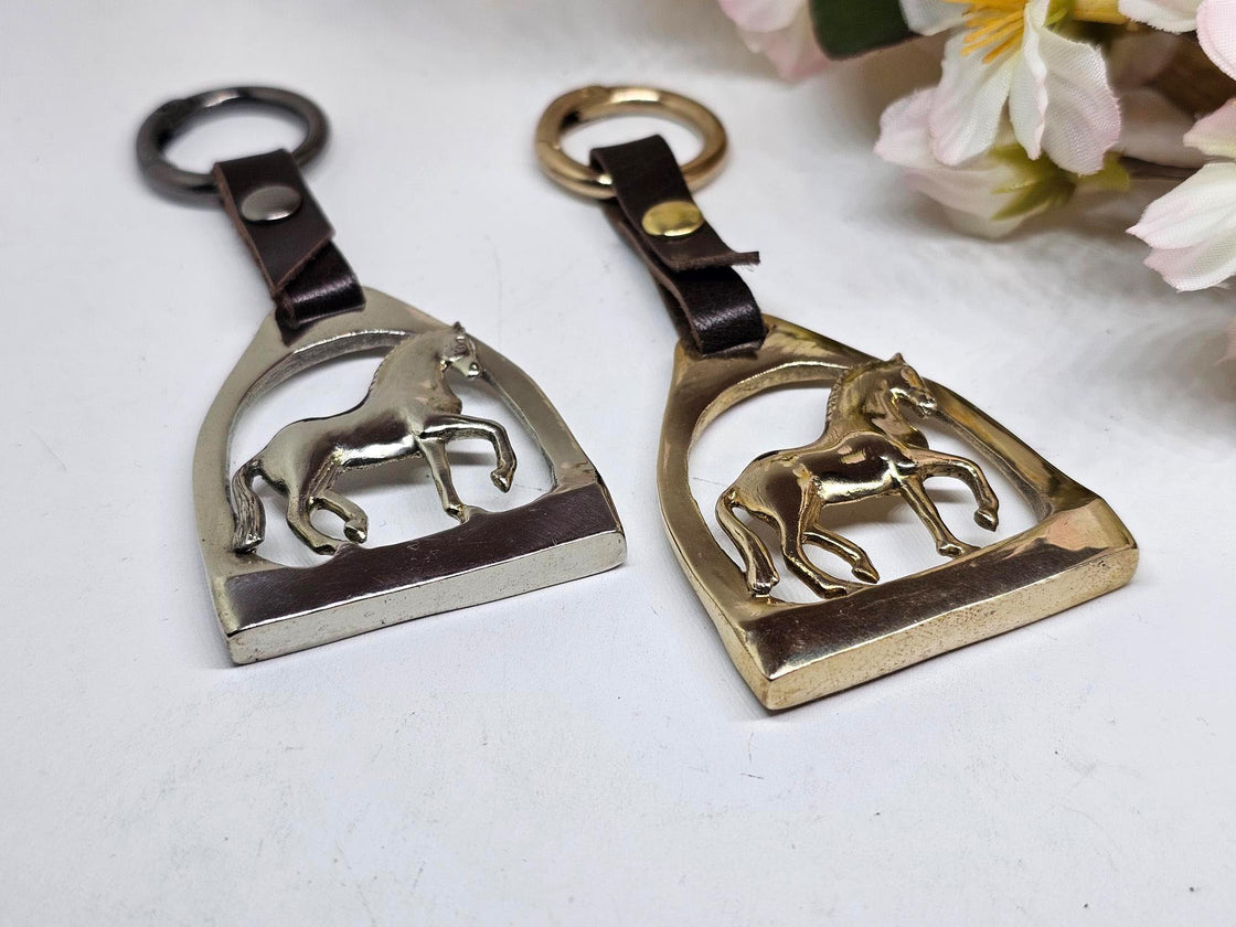 Stirrup with Piaffe Key Fob