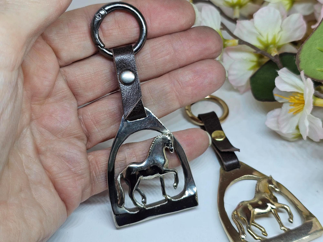 Stirrup with Piaffe Key Fob