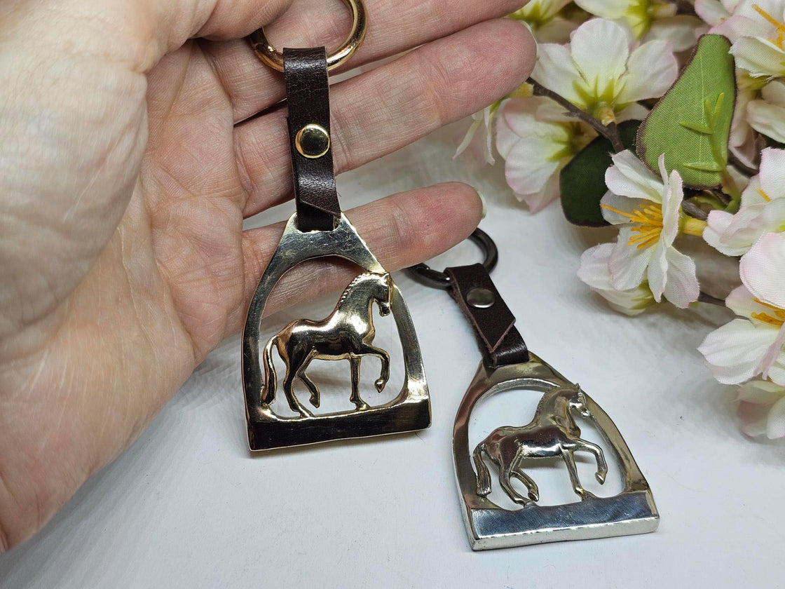 Stirrup with Piaffe Key Fob