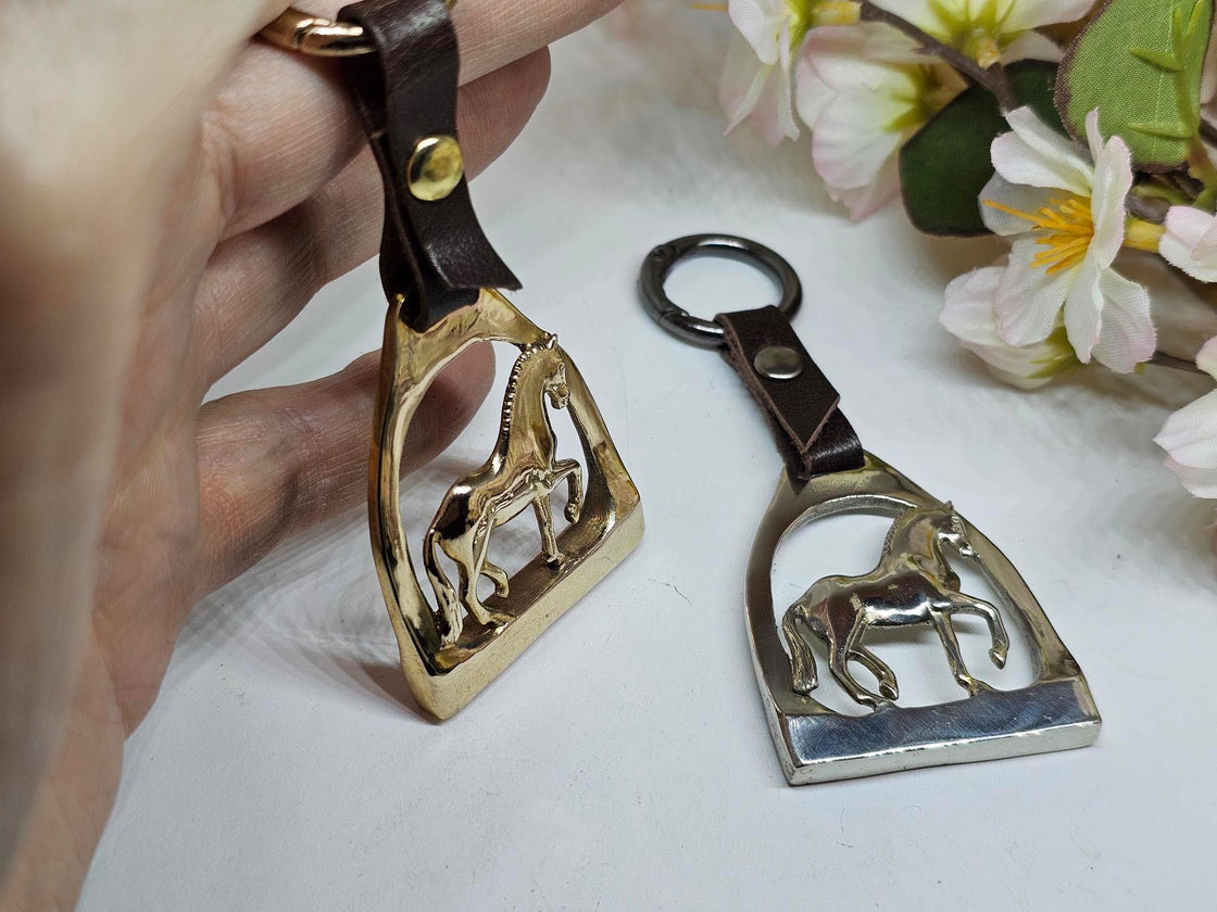 Stirrup with Piaffe Key Fob