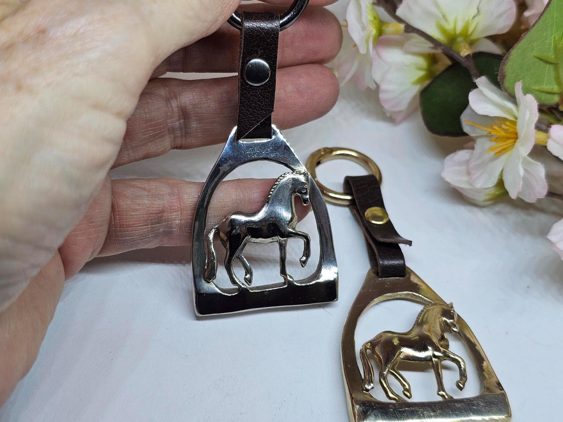 Stirrup with Piaffe Key Fob