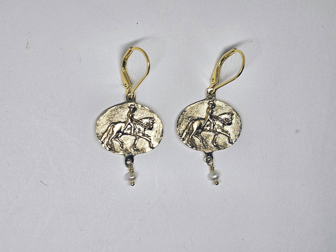 Dressage at Devon Logo Earrings
