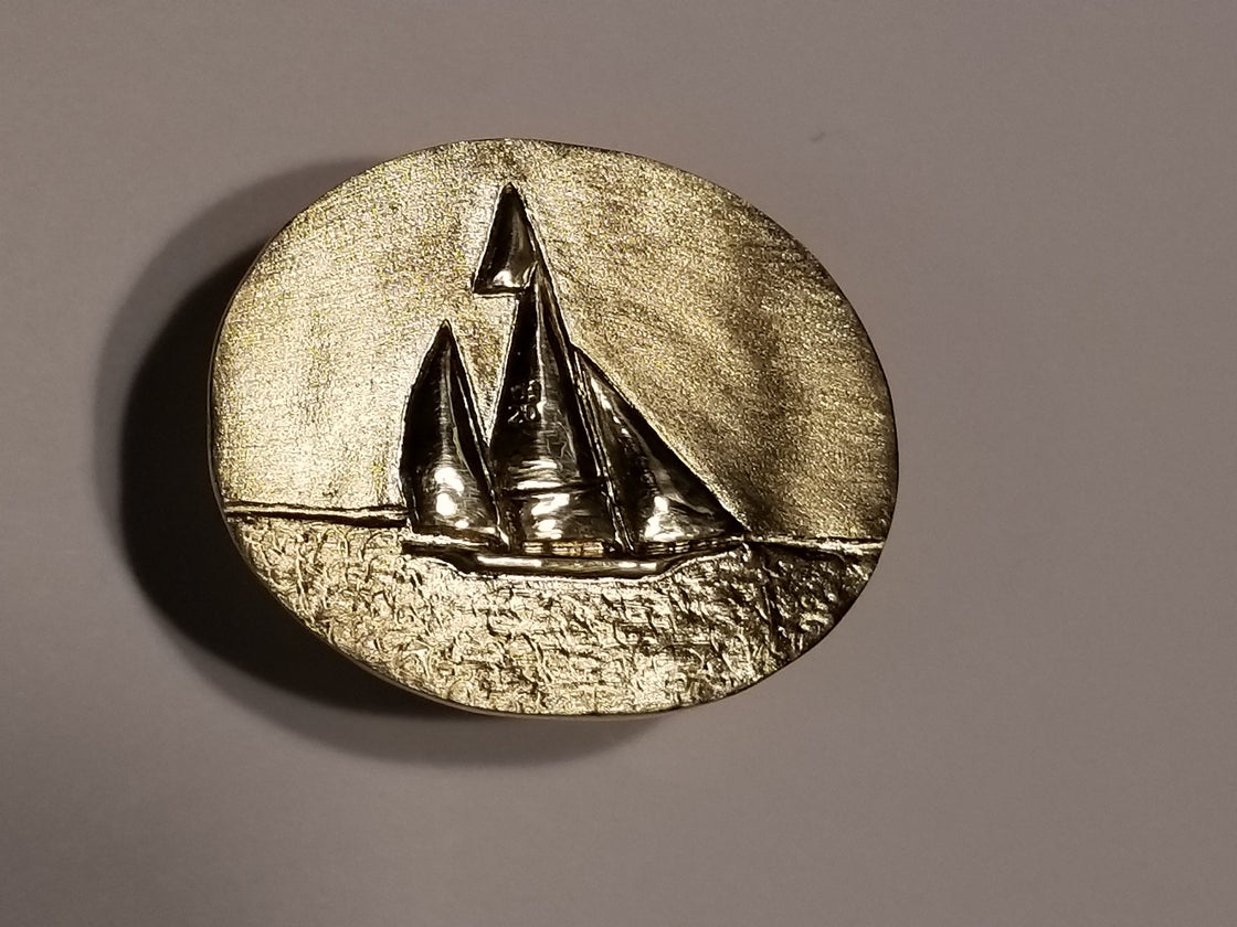 Log Canoe Buckle Oval