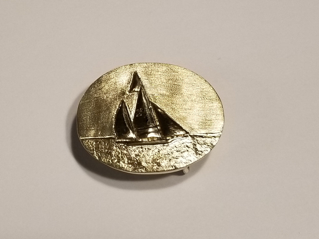 Log Canoe Buckle Oval