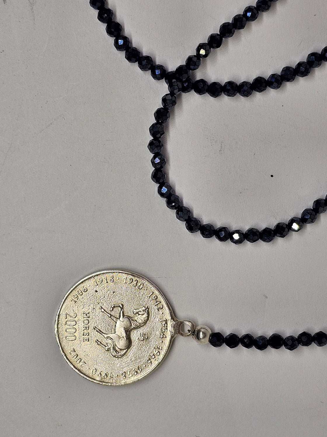 Year of the Horse Coin Lariat Necklace