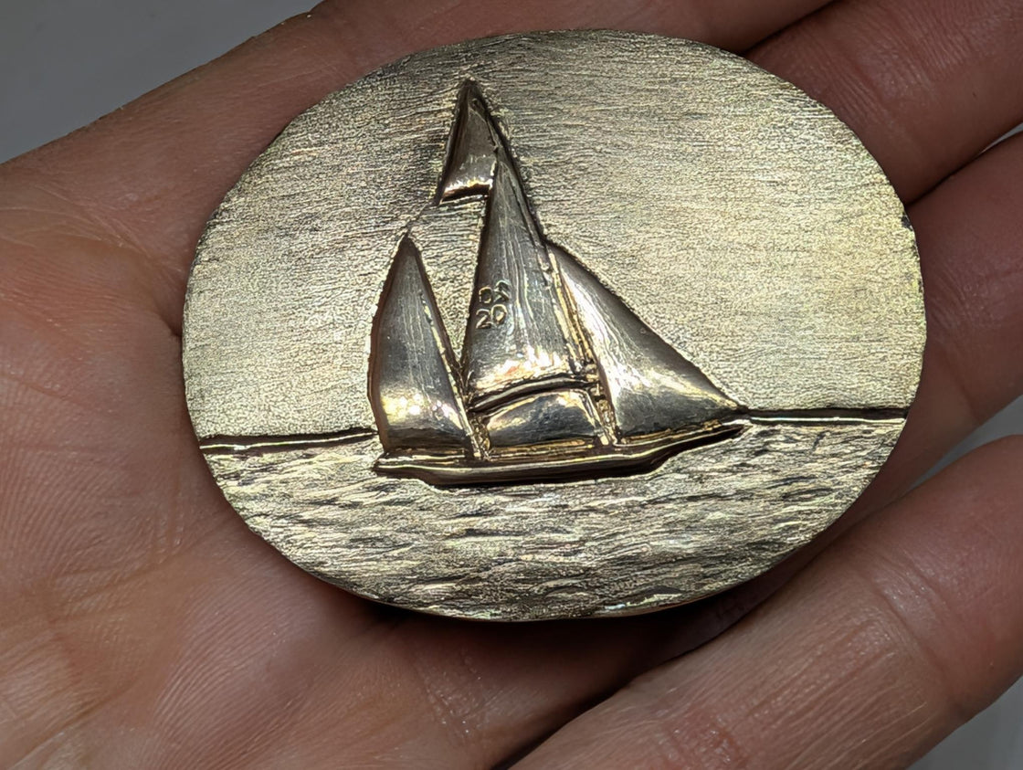 Log Canoe Buckle Oval