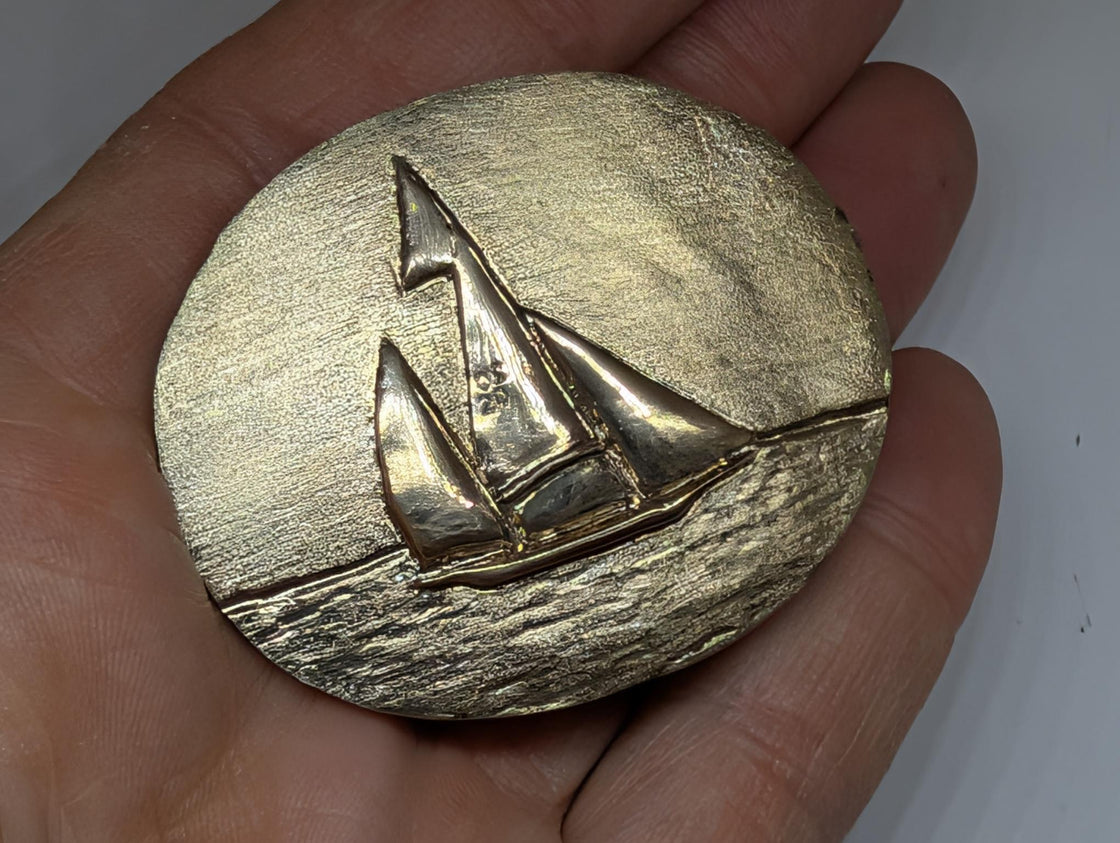 Log Canoe Buckle Oval