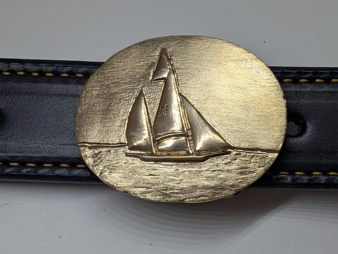 Log Canoe Buckle Oval