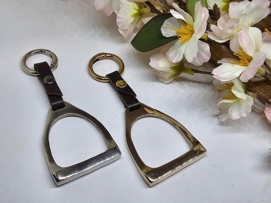 English Stirrup Key Fob