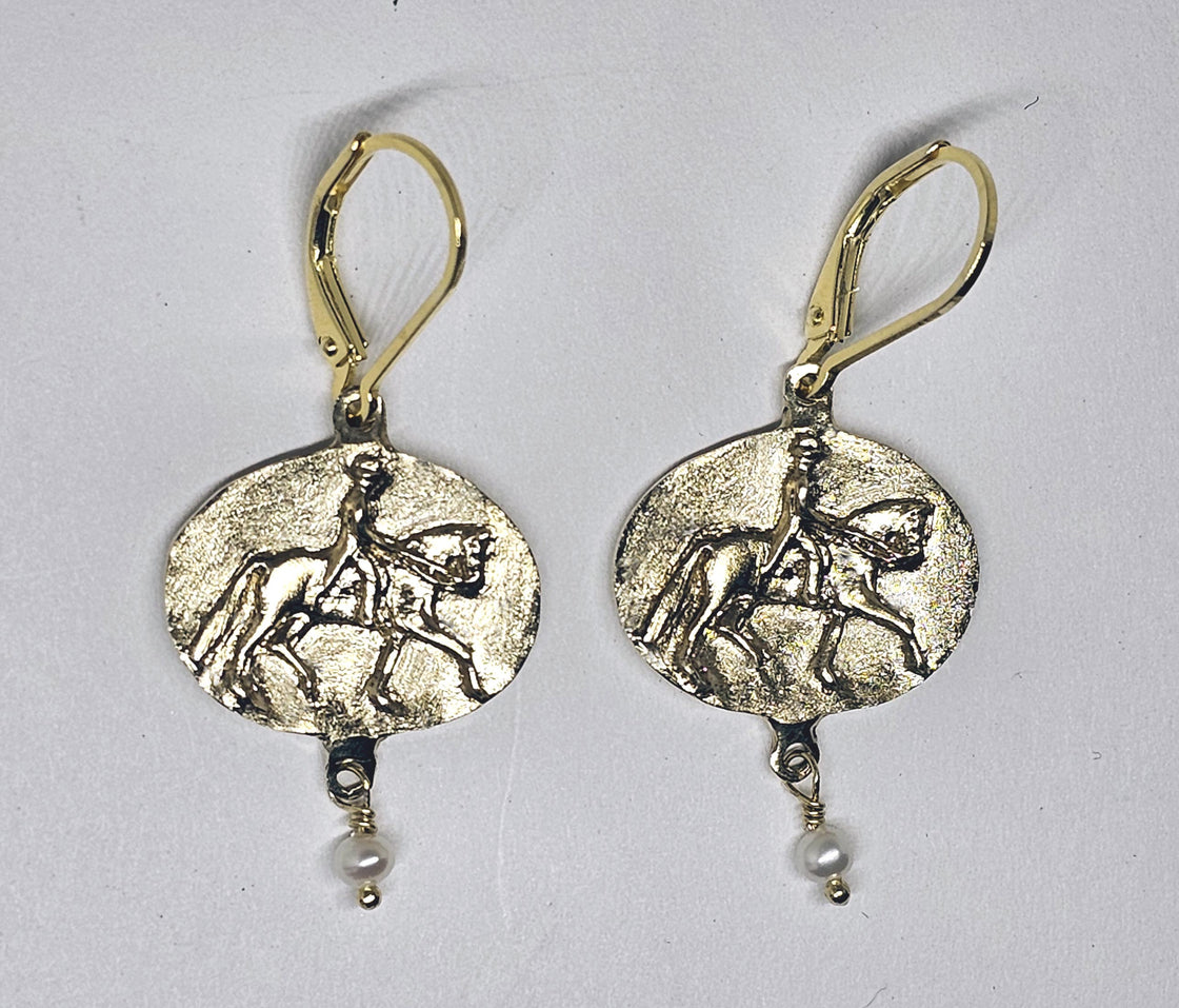 Dressage at Devon Logo Earrings