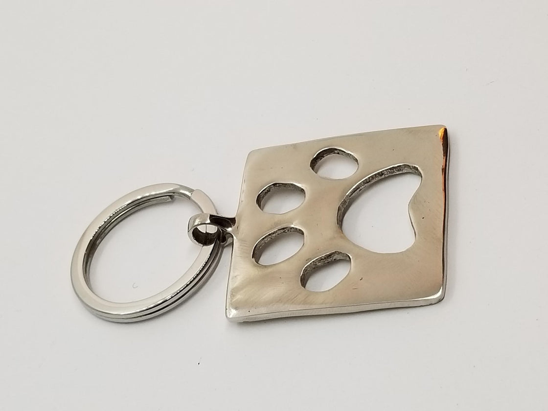 Paw Print Key Fob