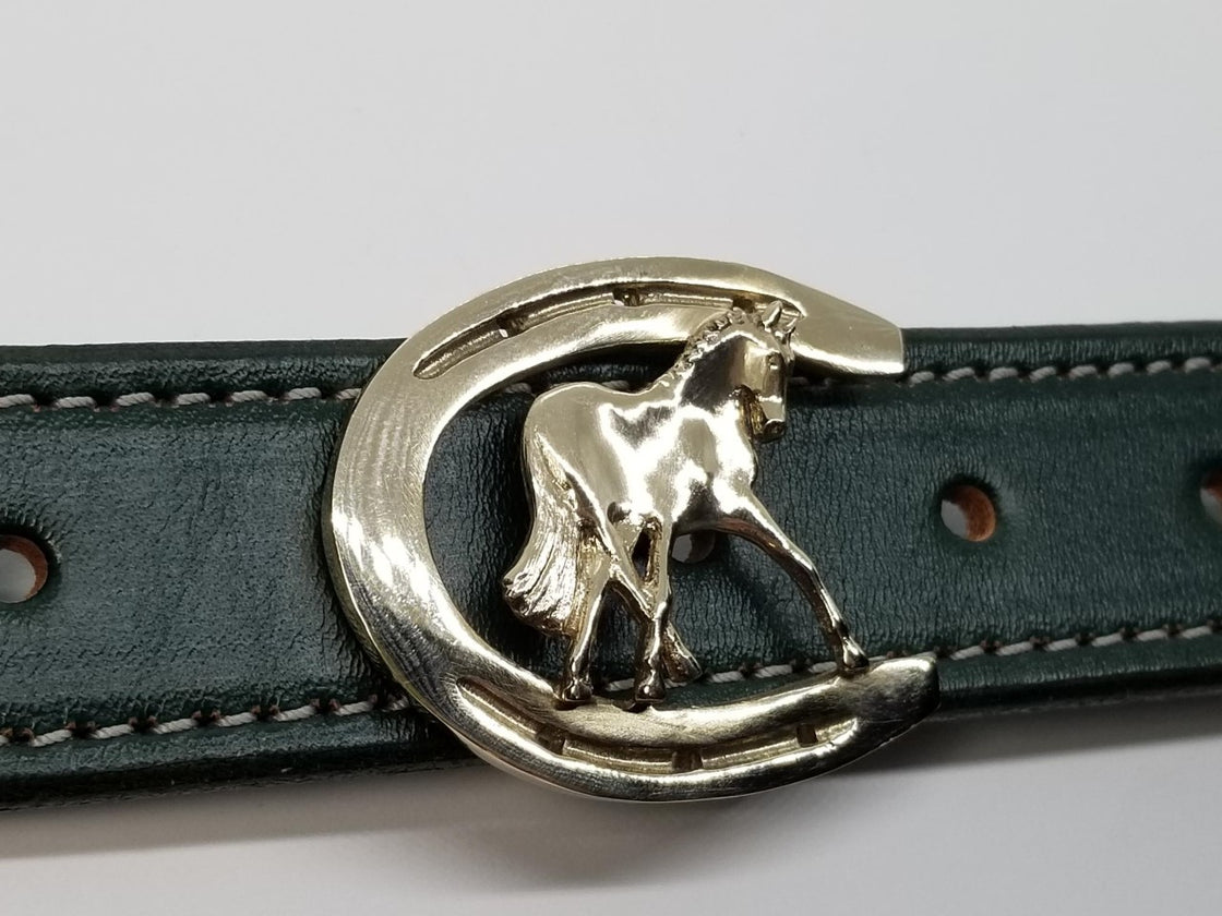 Horse Shoe with Half Pass Horse Buckle Large