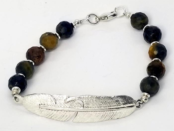 Feather and Bead Bracelet