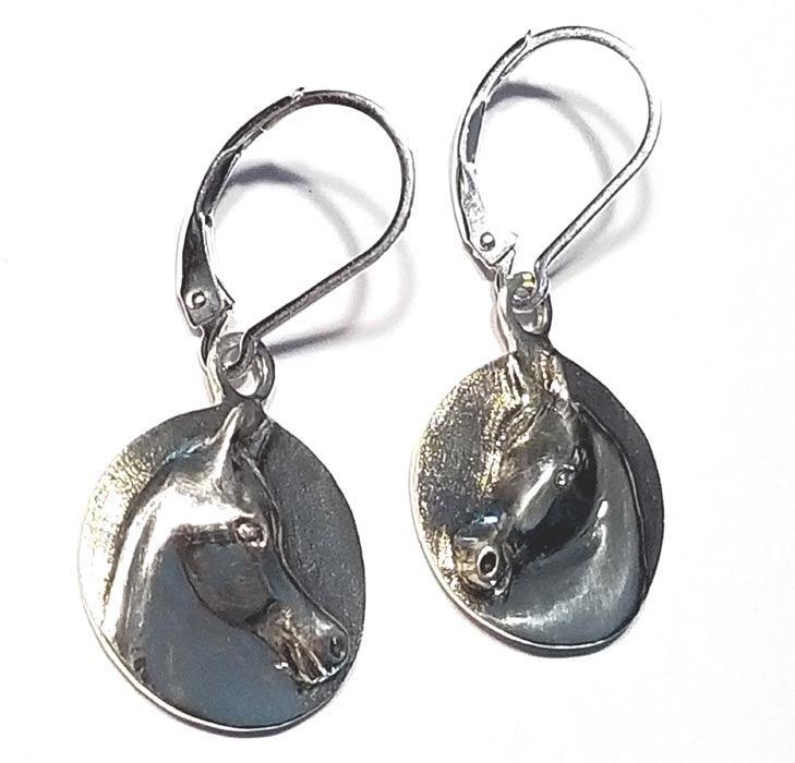 Arabian Horse Lever Back Earring - Tempi Design Studio