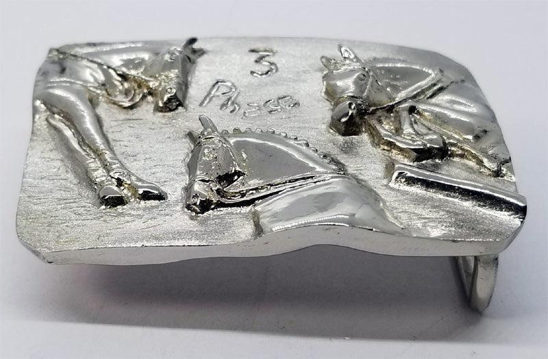 Cross Country Horses 3 Phase Buckle - Tempi Design Studio