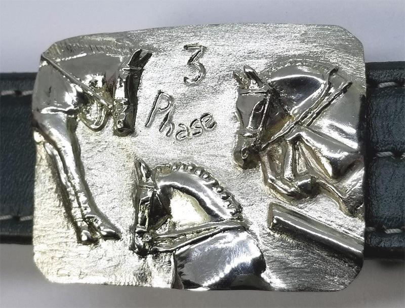 Cross Country Horses 3 Phase Buckle - Tempi Design Studio