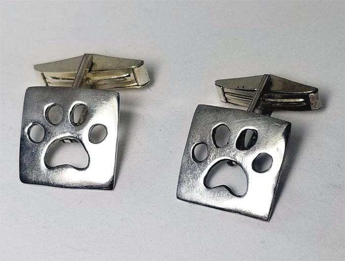 Dog Paw Print Cuff LInks - Tempi Design Studio