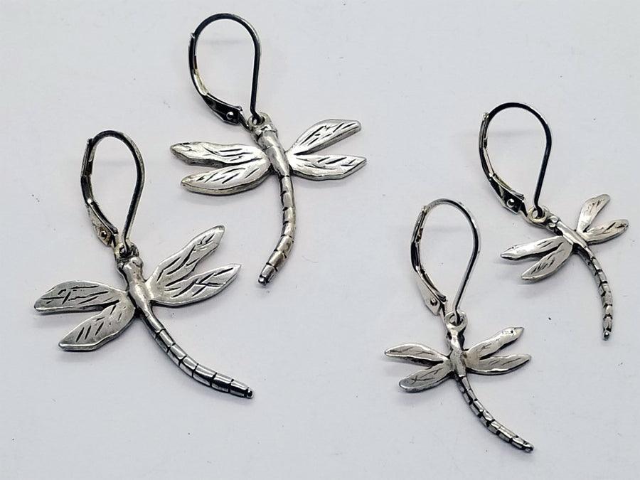 Dragonfly Lever Back Earrings - Tempi Design Studio