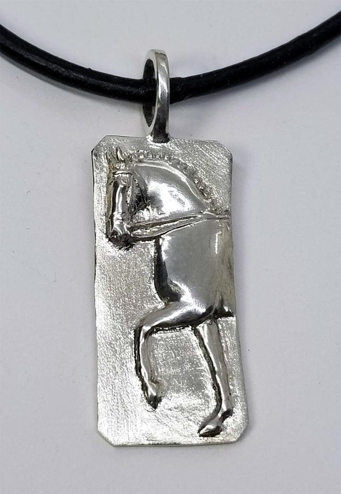 Dressage Horse Trot Pendant Large - Tempi Design Studio