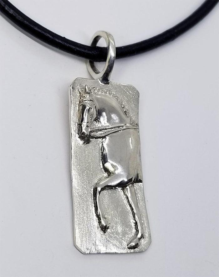 Dressage Horse Trot Pendant Large - Tempi Design Studio