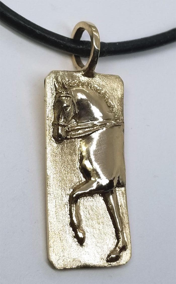 Dressage Horse Trot Pendant Large - Tempi Design Studio