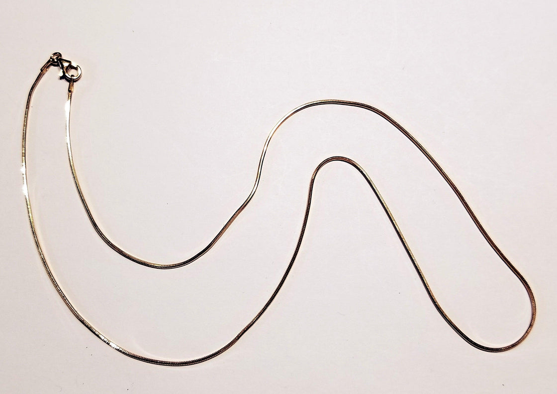 Fine Diamond Cut Snake Neck Chain - Tempi Design Studio