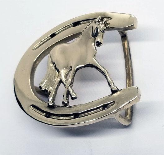 Horse Shoe With Half Pass Horse Buckle Medium - Tempi Design Studio