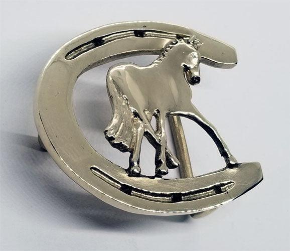 Horse Shoe With Half Pass Horse Buckle Medium - Tempi Design Studio
