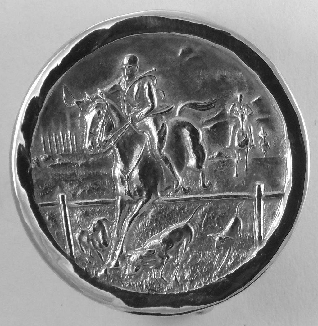 Hunt Scene with Hounds Buckle