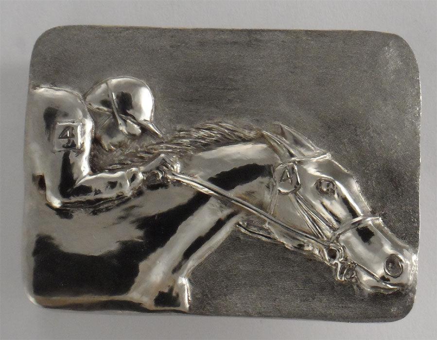 Jockey on a Racehorse Buckle