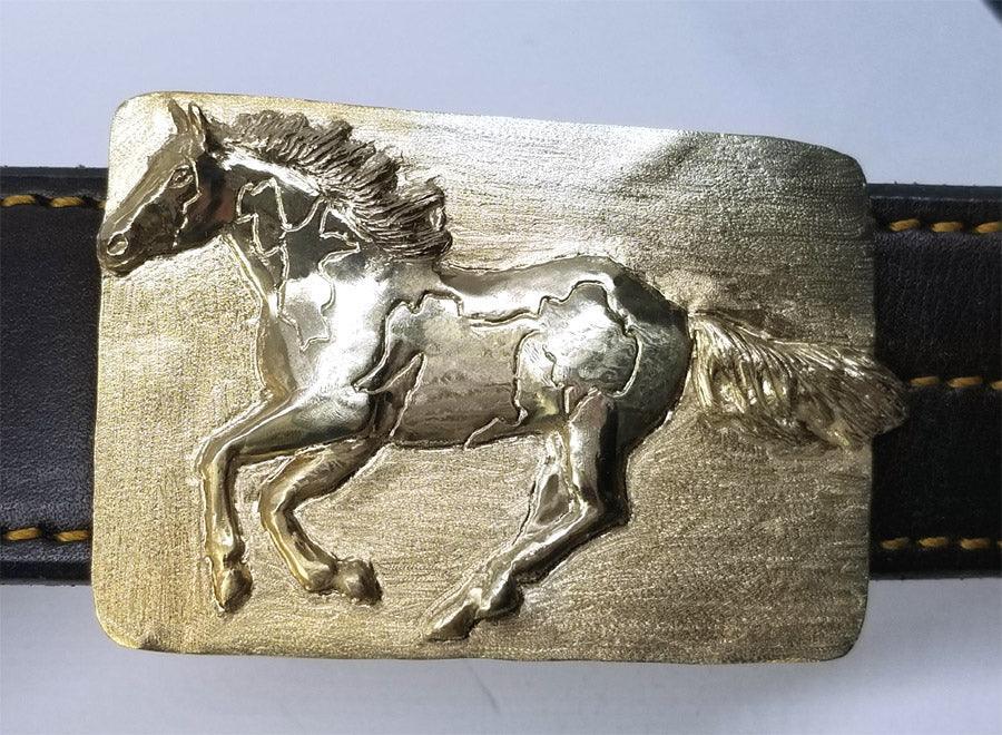 Ford Mustang Tri Bar Pony Rockabilly Retro Belt Buckle Gürtel Ford Mustang Tri Bar Pony Rockabilly Retro Belt Buckle Gürtel