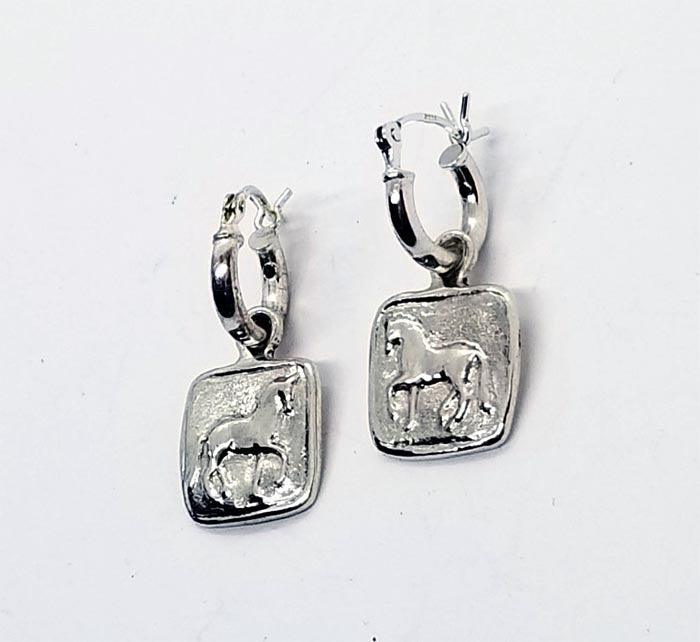 Piaffe Earring drops on Petite Hoops - Tempi Design Studio