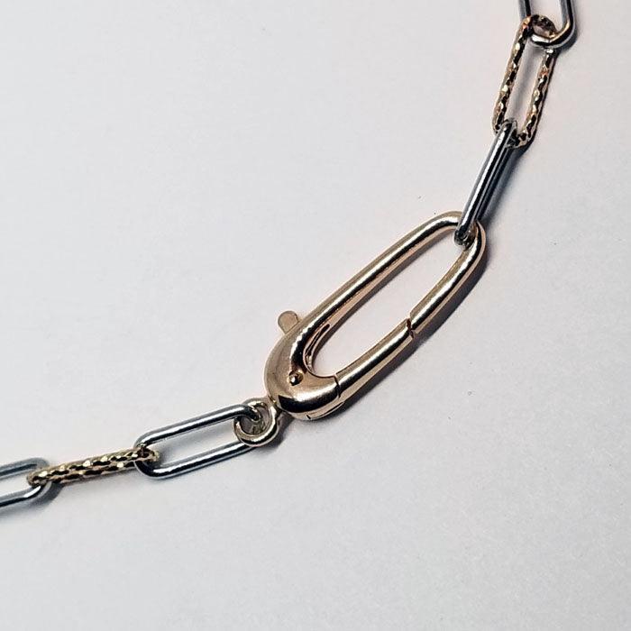 Sterling  and Rose Gold  Designer Chain - Tempi Design Studio