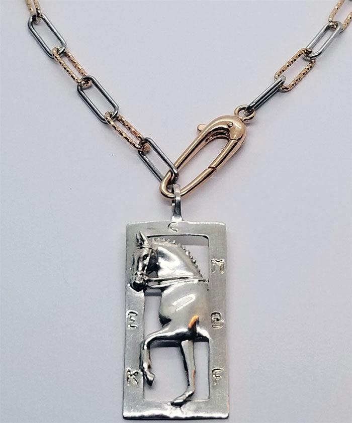 Sterling  and Rose Gold  Designer Chain - Tempi Design Studio