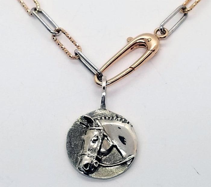 Sterling  and Rose Gold  Designer Chain - Tempi Design Studio
