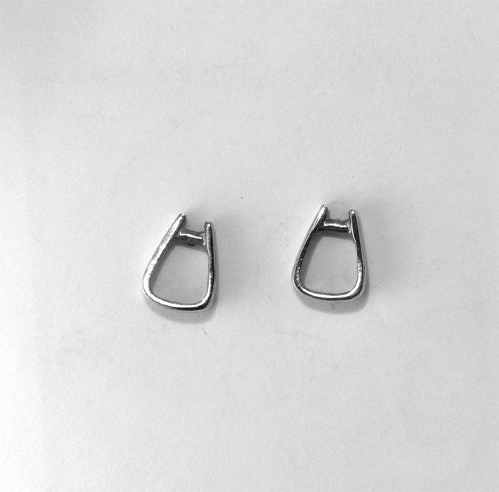 Western Stirrup Stud Earrings - Tempi Design Studio